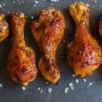 piernas de pollo rostizados