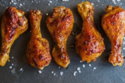 piernas de pollo rostizados
